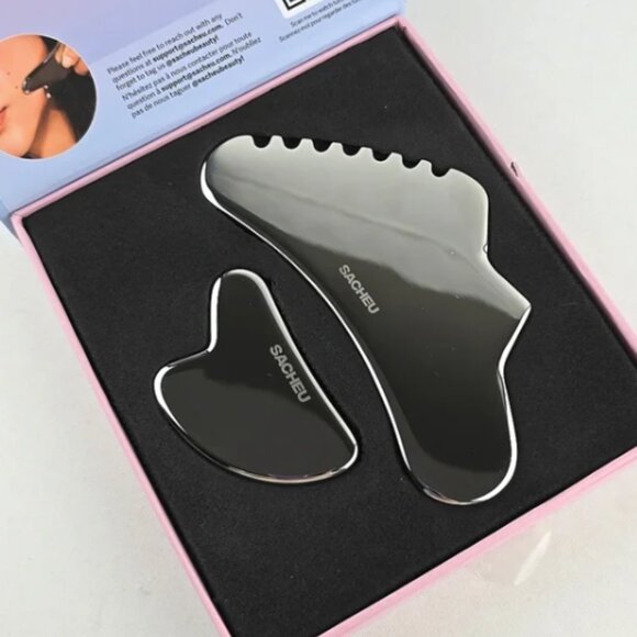 Sacheu Other - SACHEU Beauty Stainless Steel Gua Sha Set